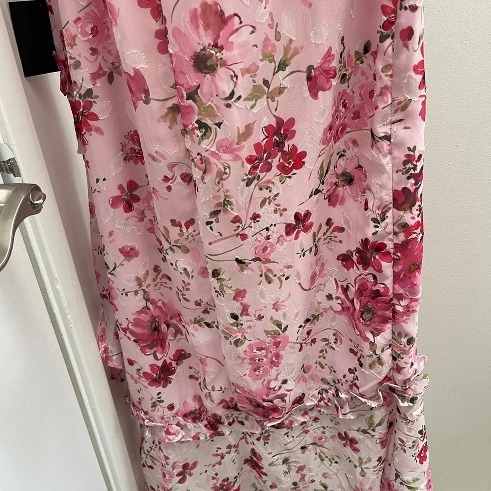 Lulu's Pink Maxi Dress with Elegant Flow - Picture 7 of 9